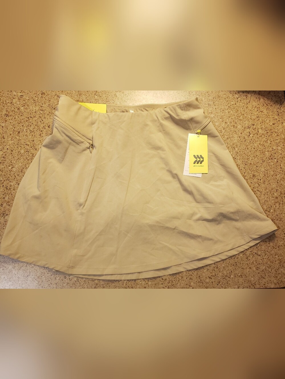 all in motion Beige Uniform Skort